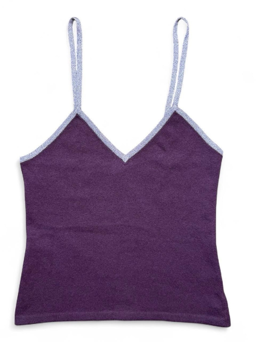 Matthew Williamson Purple Cashmere Cami Top